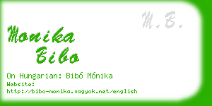 monika bibo business card